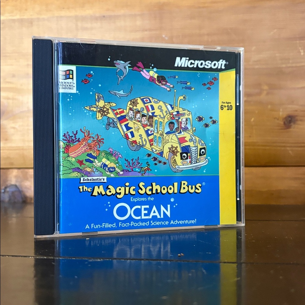 1995 "The Magic School Bus Explores the Ocean" Microsoft & Scholastic